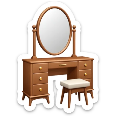 modern DRESSING TABLE sticker
