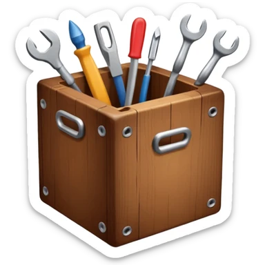 Crafting station cube minecraft sticker