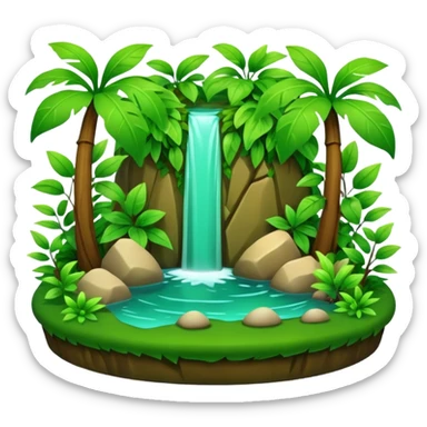 3d nature pic for iphone sticker