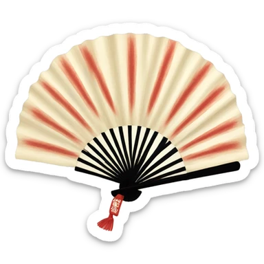 Japan Hand fan sticker