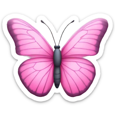 pink butterfly sticker