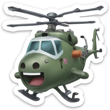 chopper from one piece sticker