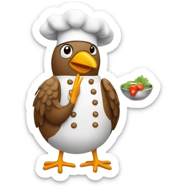 Bird as a cook sticker