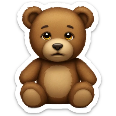 Teddy bear sticker