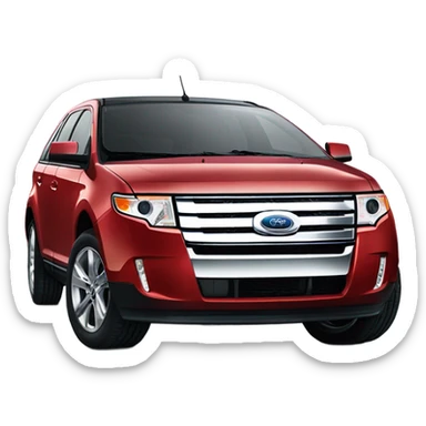 Ford edge red 2010 sticker