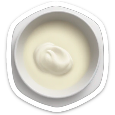 white sauce in a dipping dish sticker