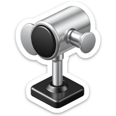 Black and white map push pin  sticker