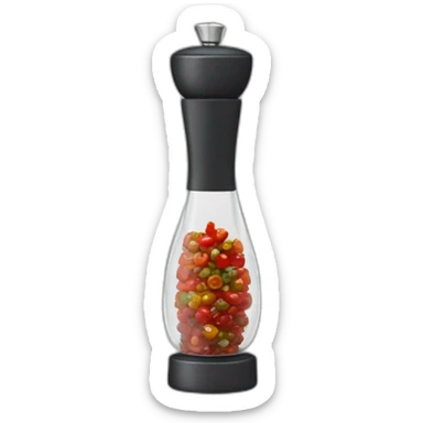 glass pepper mill sticker