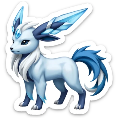 Absol-Cobalion-Glaceon-Suicune-Amaura-fusion sticker