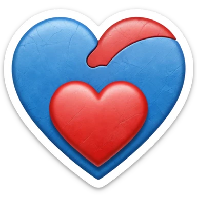 Heart using the colours of fontaines dcs album romance sticker