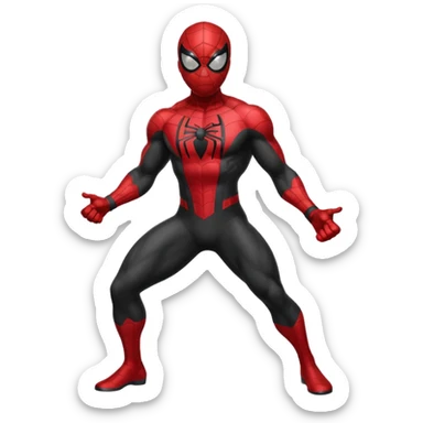 Black spiderman sticker
