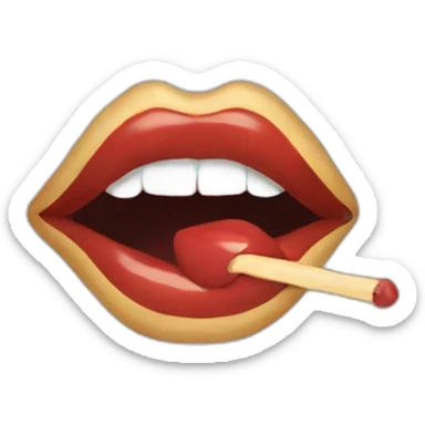 Tina turner lips sticker