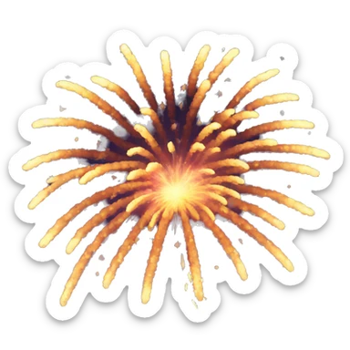 Fireworks in the sky sticker