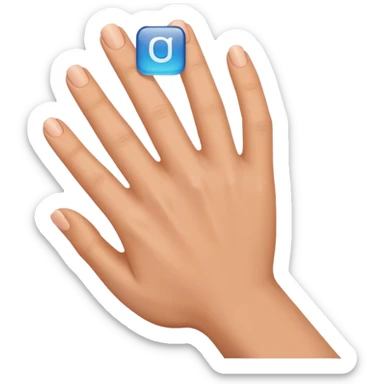 Hand wich is doing a square with the thumb, the index and the middle finger sticker