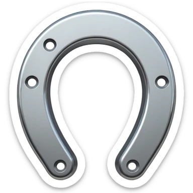 horseshoe magnet sticker