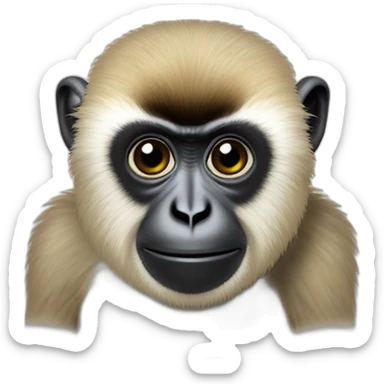 Lar gibbon sticker