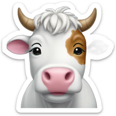 Vache arc en ciel sticker