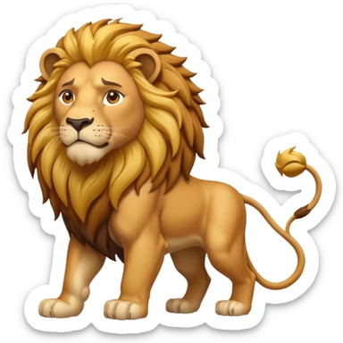 lion standing sticker