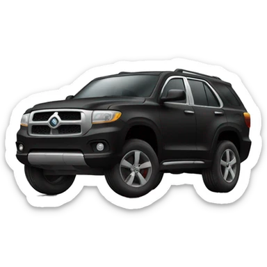 Black suv sticker