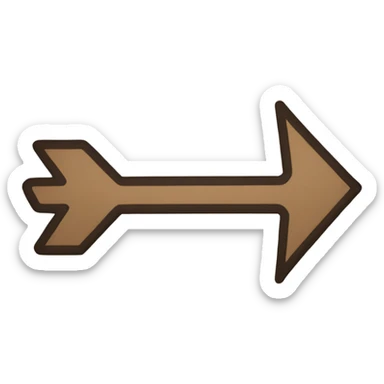 arrow saying yesterday sticker