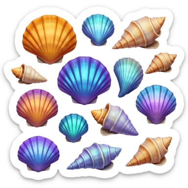 Sea shells sticker