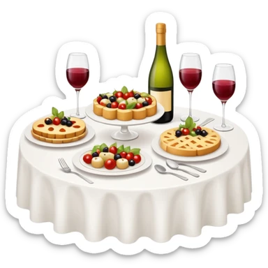 luxury catering, wine, food, sparkling, events, runner, italian sets sticker