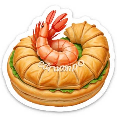 Un choux à la crevette sticker