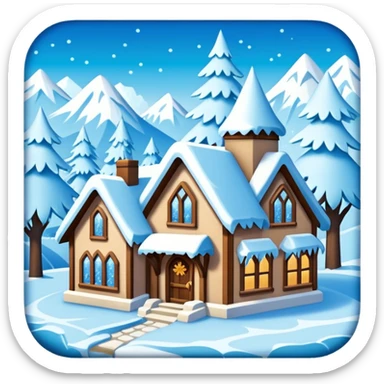 frozen houses sticker