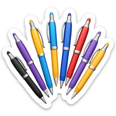 school equipment pens sticker