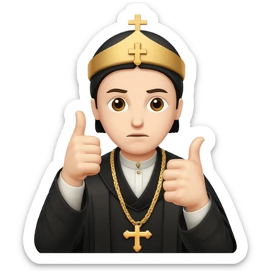 orthodox thumbs down sticker