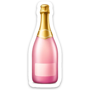 champagner bottle pink sticker