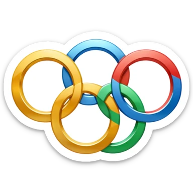 5 olympic rings sticker