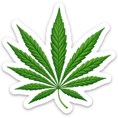 Hoja de marihuana sticker