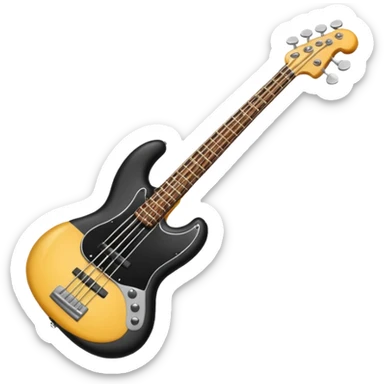 curved bass  sticker