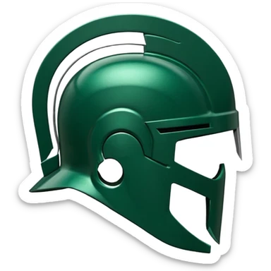 michigan state spartan helmet sticker
