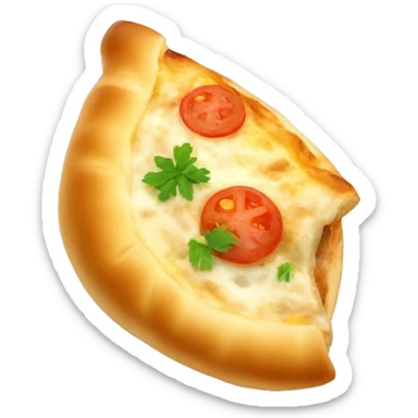 Delicious khachapuri in Adjarian sticker