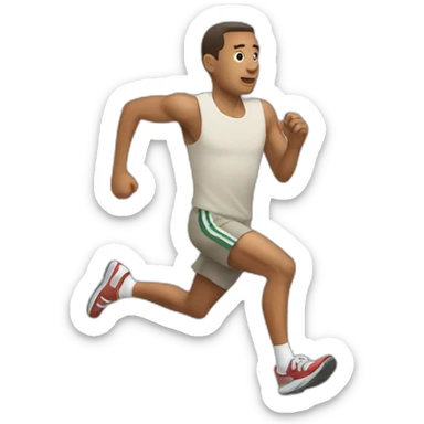 forest gump running sticker