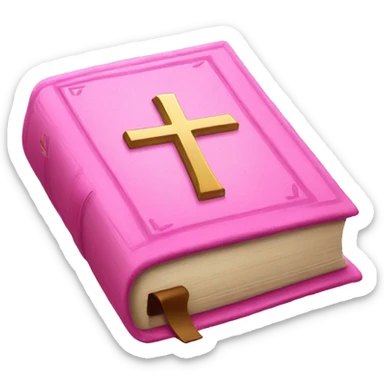 pink bible sticker