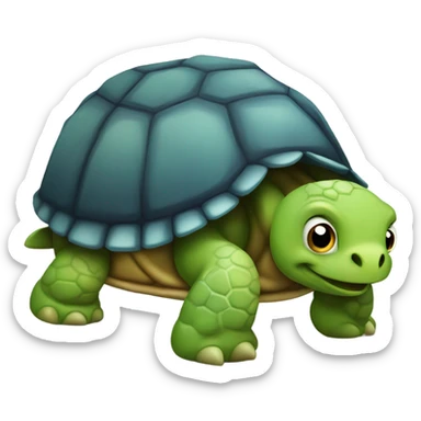 Turtle showing butt sticker