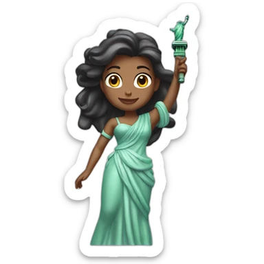 disney princess Statue of Liberty sticker