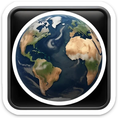 Pollution on earth and earth surface should seen more polluted  the view should be from outer space  sticker