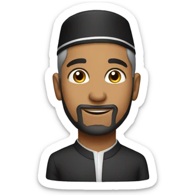 Handsome gentlemen muslim man sticker