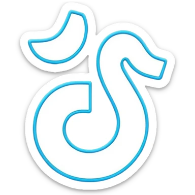 tiktok logo koji sija i ima transparentnu pozadinu sticker