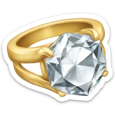 big diamond ring  sticker