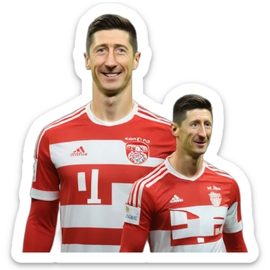 Robert Lewandowski Pologne sticker