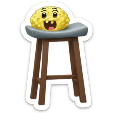 Gary in spongebob becomes a stool sticker