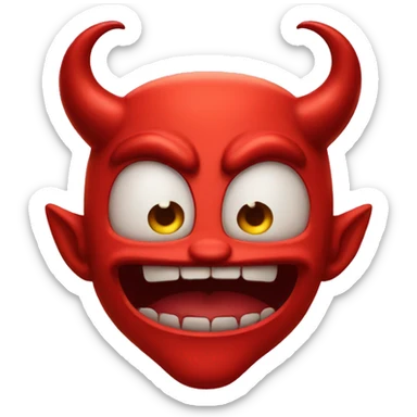 zany devil sticker
