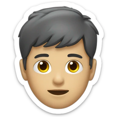 Garçon fatigué KO sticker