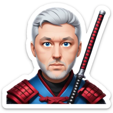 Fierce Samurai sticker