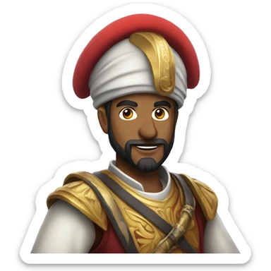 A full-length janissary sticker